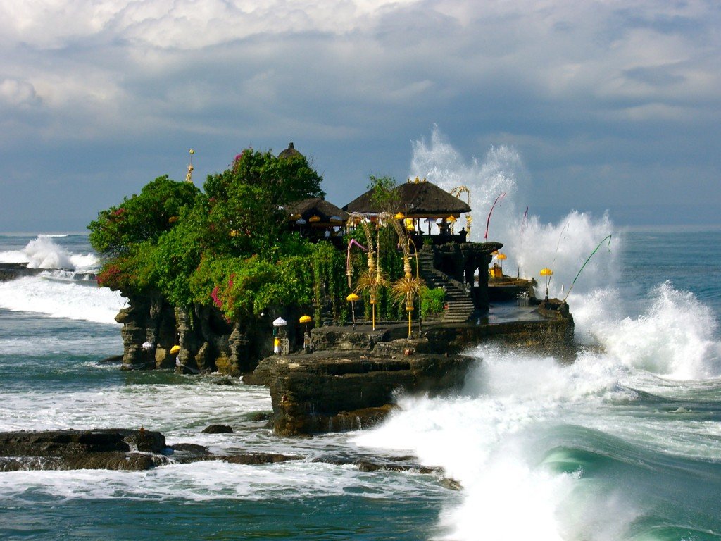 Tanah Lot Temple at beautiful stunning looks in Beraban village, Bali Island - Mari Bali Tours