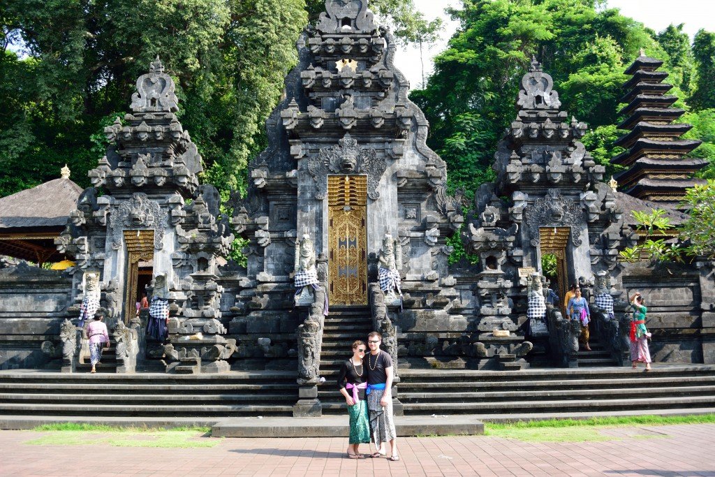 Bat Cave temple at beautiful look in Klungkung regency, Bali island - Mari Bali Tours