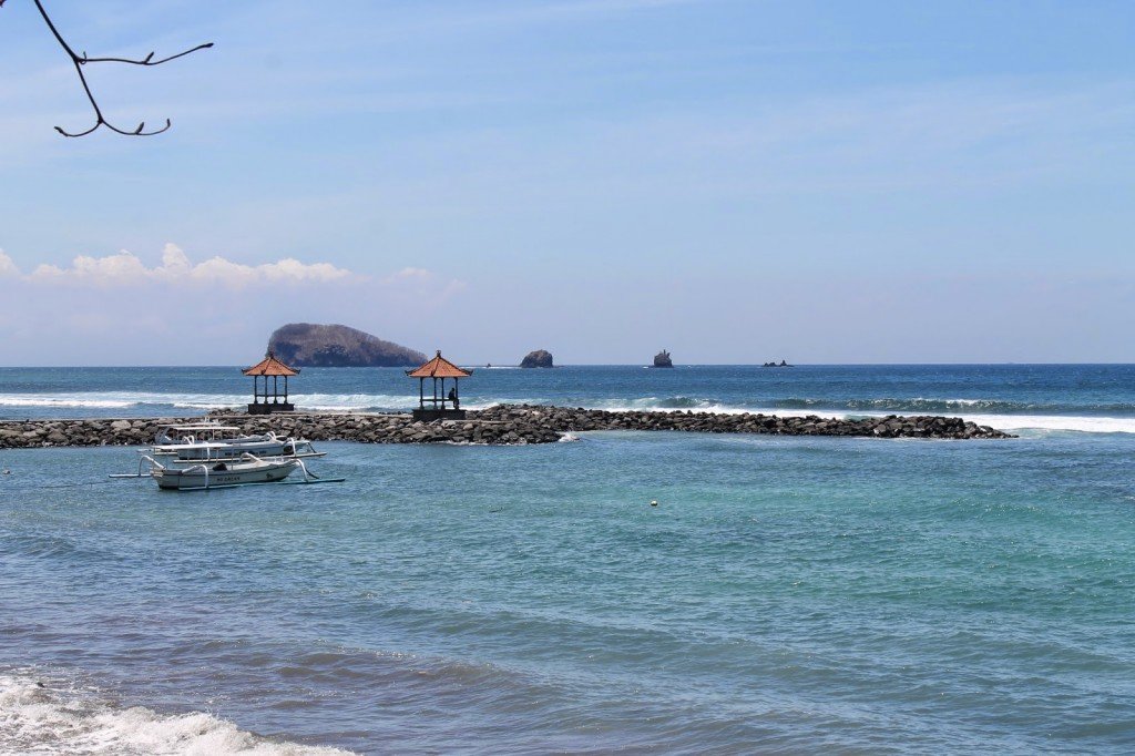 Candidasa beach in Karangasem regency, Bali island - Mari Bali Tours 