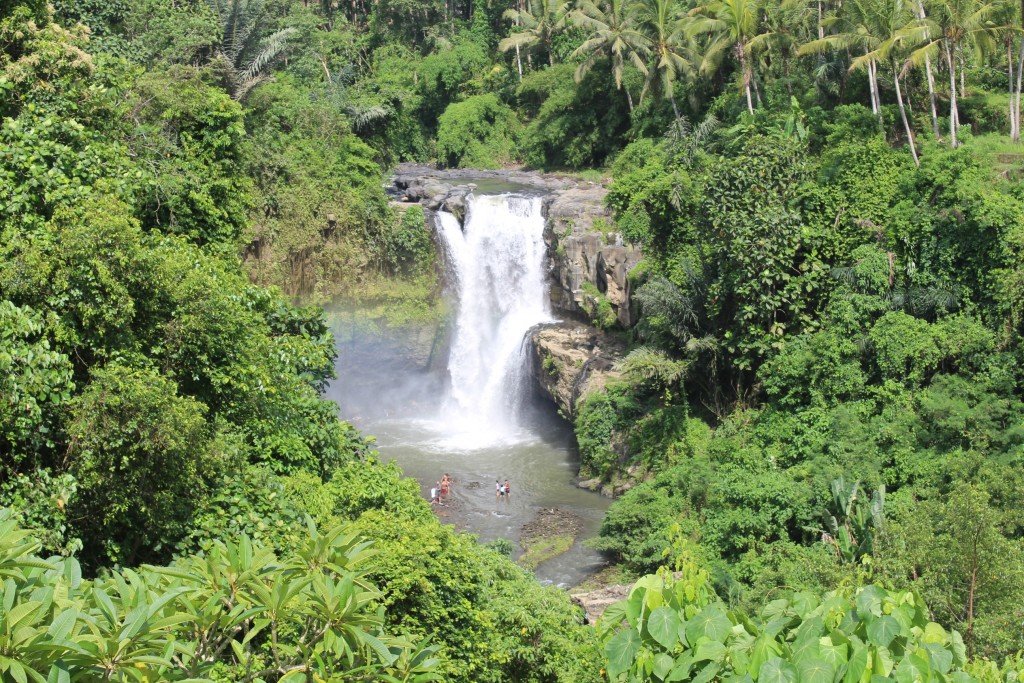 Tegenungan waterfall at beautiful looks in Gianyar regency, Bali - Mari Bali Tours